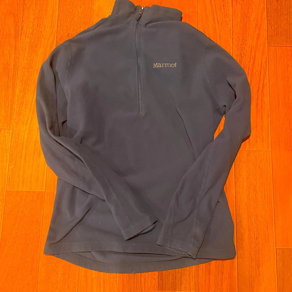 Navy Blue Marmot Fleece—Size Small